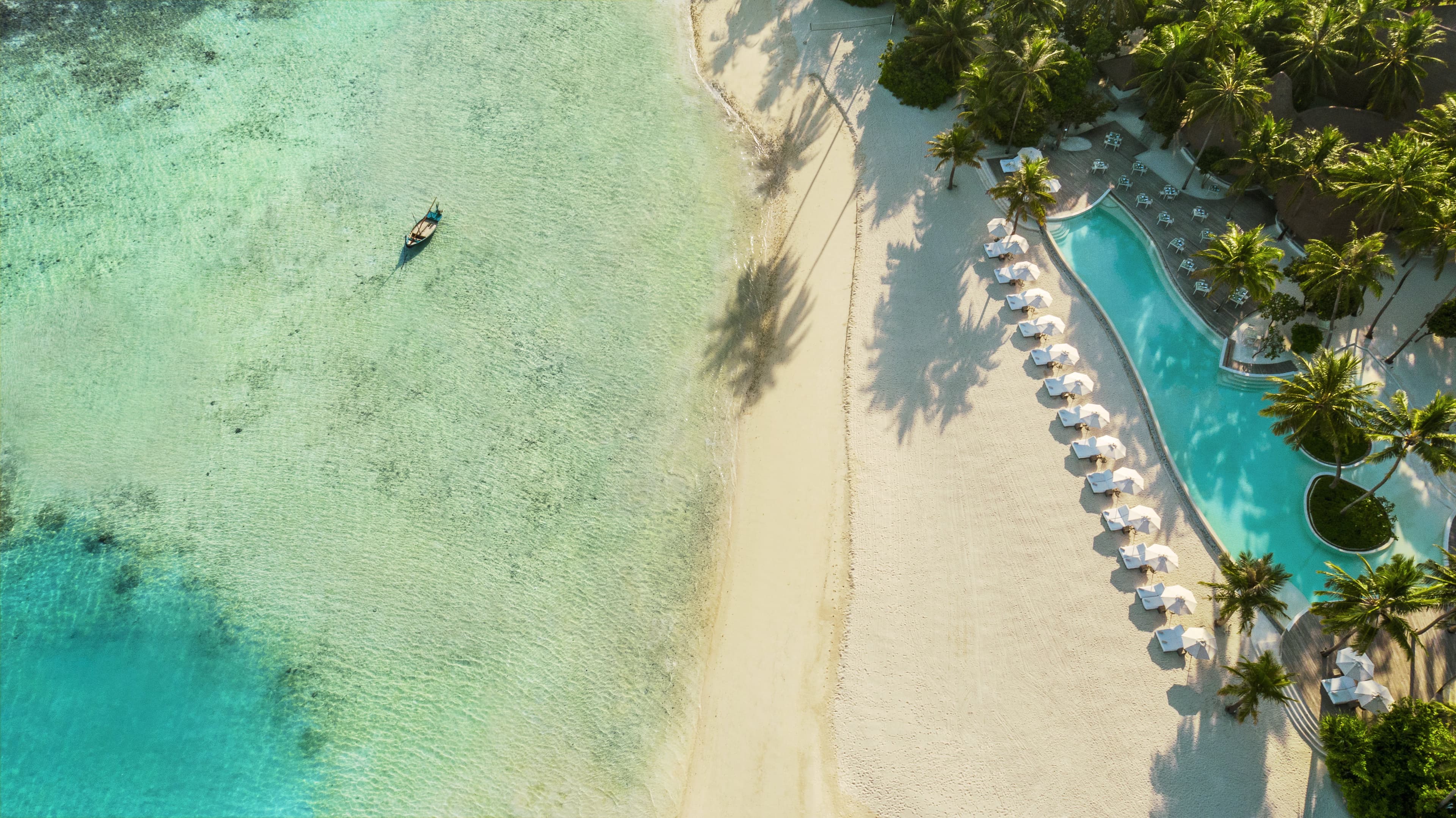 Swimming Pool Aerial Shot
