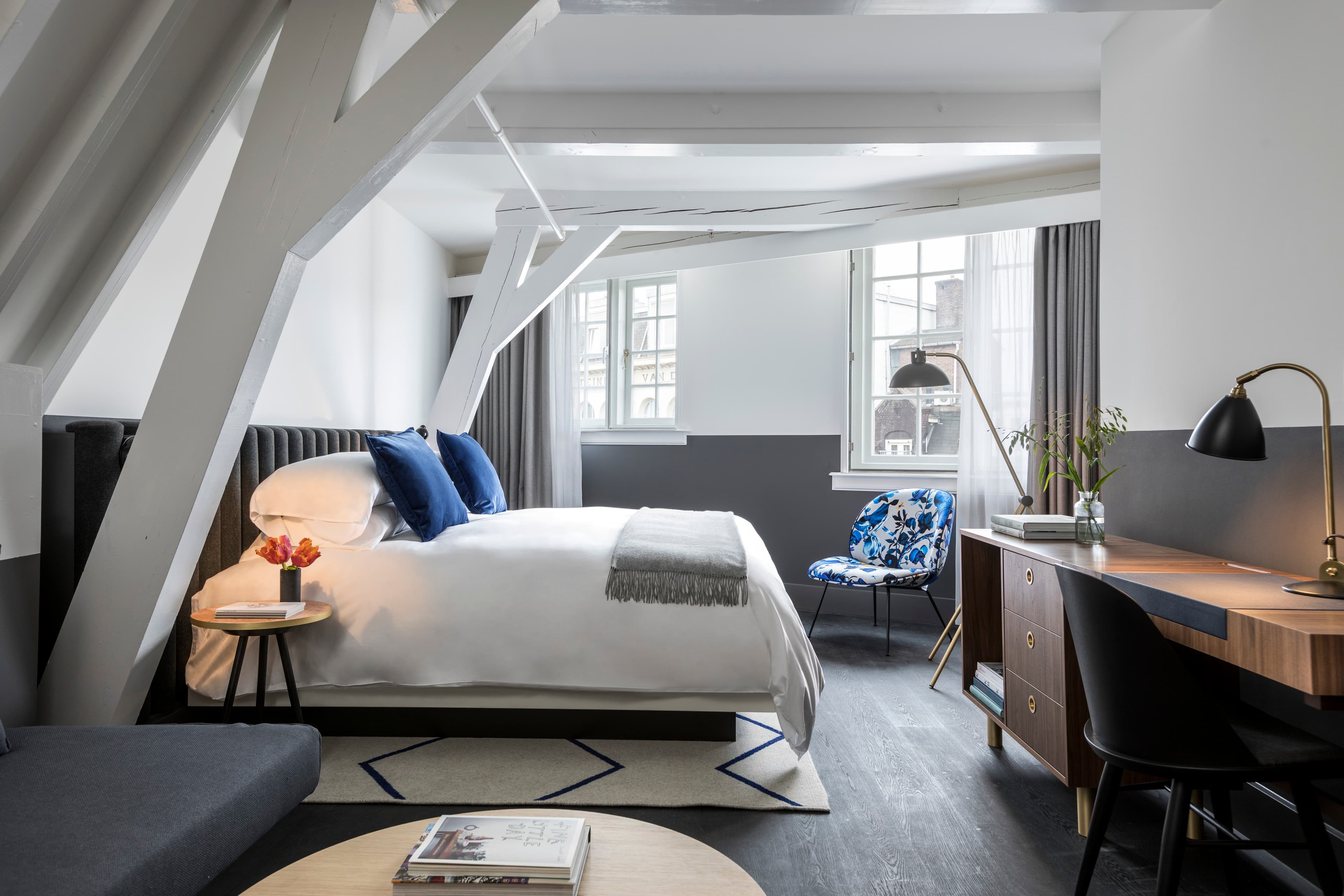 Historical beams in one of our Junior Suites.