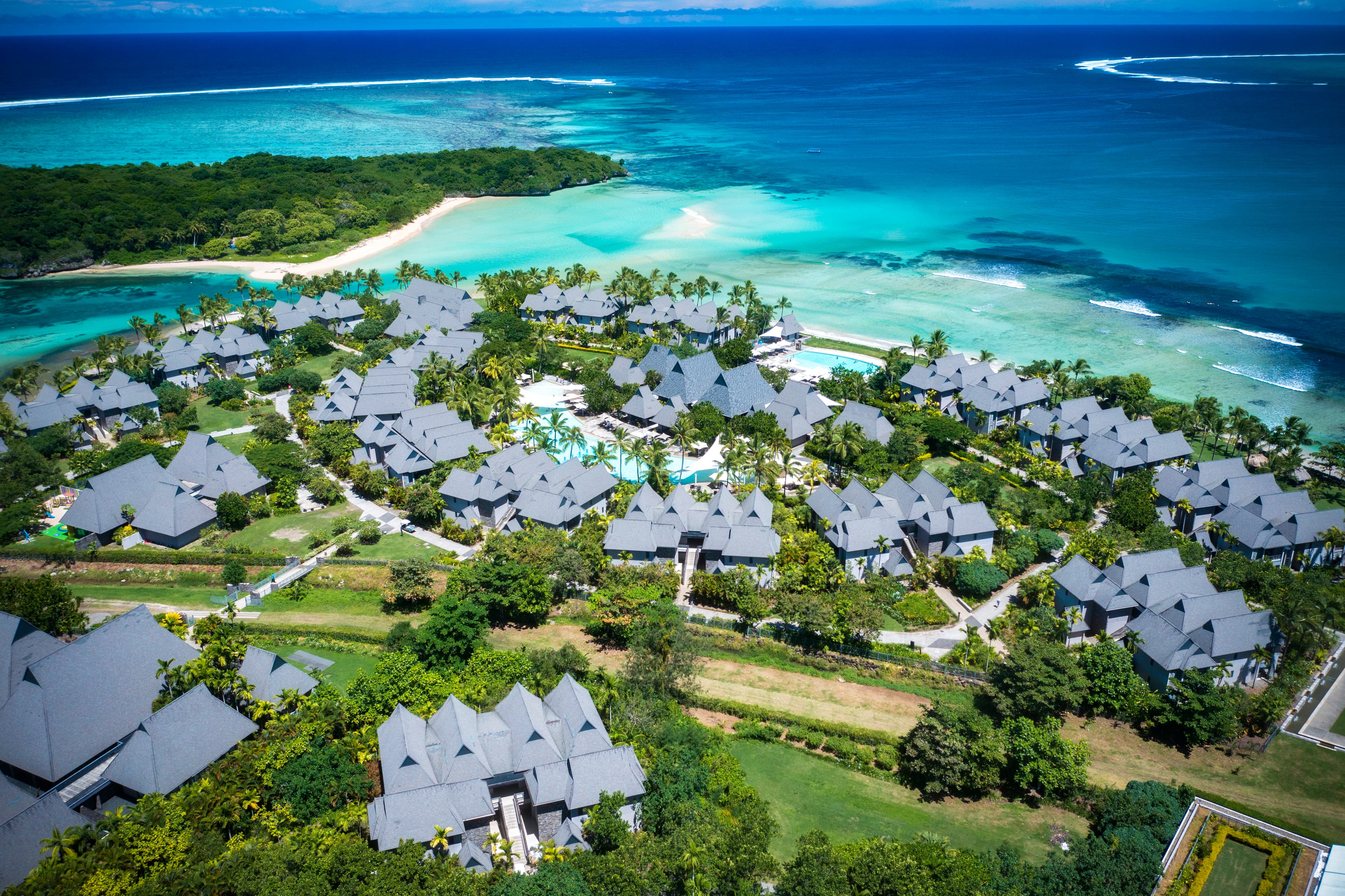 Ariel view of the property